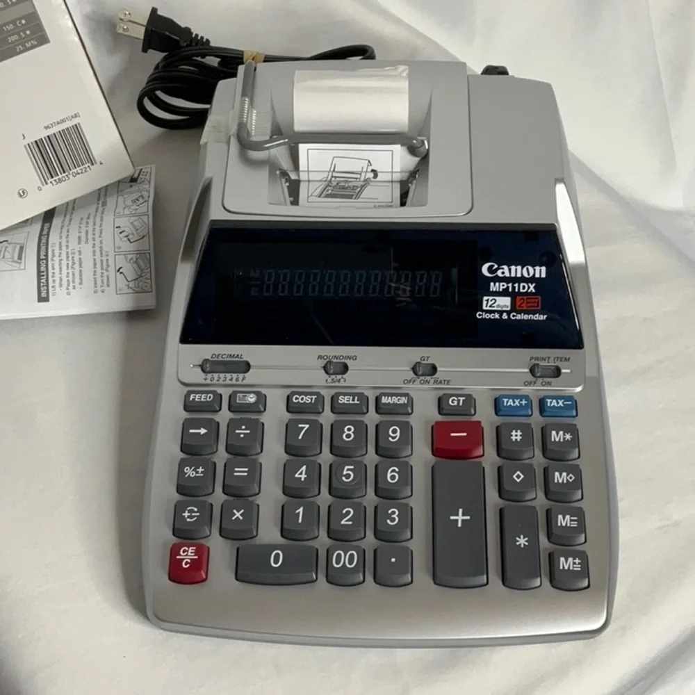 Canon MP11DX Printing Calculator - Silver NWT